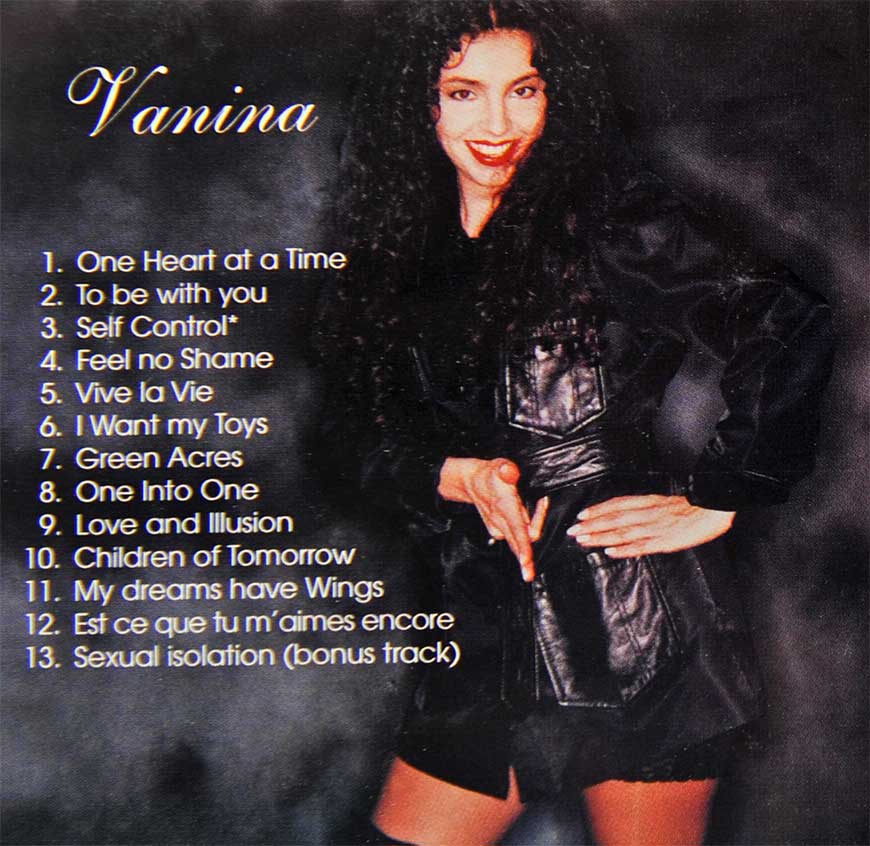 Vanina Aronica - Album VANINA, back cover with titles– Los Angeles